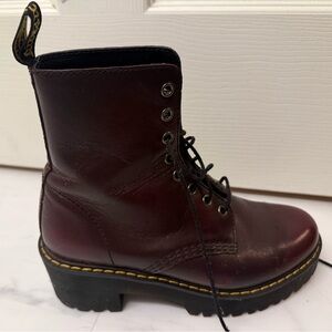 Dr. Martens Dark Burgundy Combat Boots